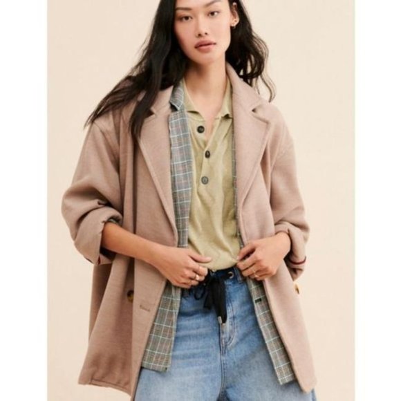 Free People Hannah Slouchy Double Breasted Blazer - Picture 5 of 16